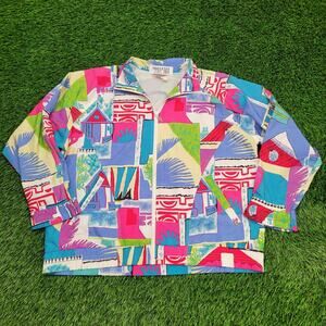 Vintage 90s Prince Tennis Windbreaker Jacket Women M/L 23x24